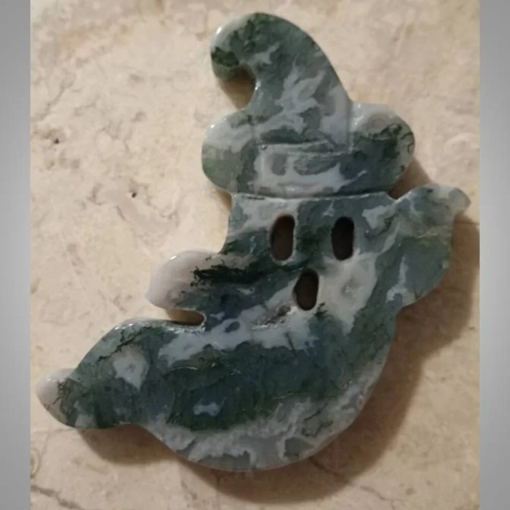 Moss Agate ghost!  Abundance Prosperity Success